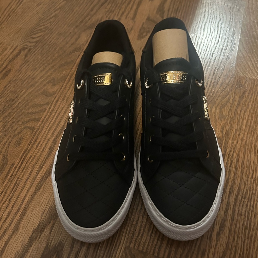 Guess Black and Gold Athletic Shoes